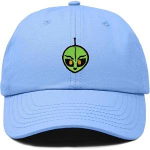 image:imageDALIX Duder Alien Embroidered Cotton Space UFO Outdoor Baseball Cap Dad Hat MensLight Blue