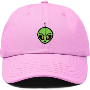 image:imageDALIX Duder Alien Embroidered Cotton Space UFO Outdoor Baseball Cap Dad Hat MensLight Pink