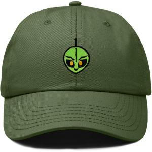 image:imageDALIX Duder Alien Embroidered Cotton Space UFO Outdoor Baseball Cap Dad Hat MensOlive