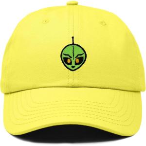 image:imageDALIX Duder Alien Embroidered Cotton Space UFO Outdoor Baseball Cap Dad Hat MensYellow