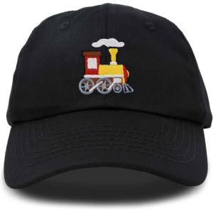 image:imageDALIX Train Cotton Dad Hat Adjustable Soft Baseball Cap MensBlack