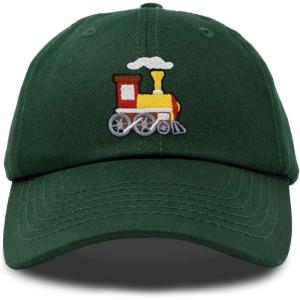 image:imageDALIX Train Cotton Dad Hat Adjustable Soft Baseball Cap MensDark Green