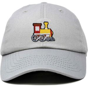 image:imageDALIX Train Cotton Dad Hat Adjustable Soft Baseball Cap MensGray