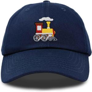 image:imageDALIX Train Cotton Dad Hat Adjustable Soft Baseball Cap MensNavy Blue