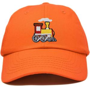 image:imageDALIX Train Cotton Dad Hat Adjustable Soft Baseball Cap MensOrange