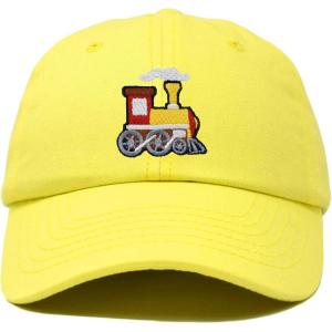 image:imageDALIX Train Cotton Dad Hat Adjustable Soft Baseball Cap MensYellow