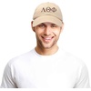 image:imageDALIX Lambda Theta Phi Greek Letters Ball Cap Embroidered HatKhaki