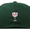 image:imageDALIX Spritz Cocktail Embroidered Cap Cotton Baseball Cute Cool Dad Hat WomensDark Green