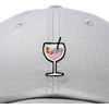 image:imageDALIX Spritz Cocktail Embroidered Cap Cotton Baseball Cute Cool Dad Hat WomensGray