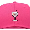 image:imageDALIX Spritz Cocktail Embroidered Cap Cotton Baseball Cute Cool Dad Hat WomensHot Pink