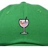 image:imageDALIX Spritz Cocktail Embroidered Cap Cotton Baseball Cute Cool Dad Hat WomensKelly Green