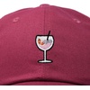 image:imageDALIX Spritz Cocktail Embroidered Cap Cotton Baseball Cute Cool Dad Hat WomensMaroon