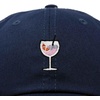 image:imageDALIX Spritz Cocktail Embroidered Cap Cotton Baseball Cute Cool Dad Hat WomensNavy Blue