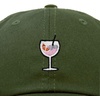 image:imageDALIX Spritz Cocktail Embroidered Cap Cotton Baseball Cute Cool Dad Hat WomensOlive