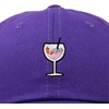 image:imageDALIX Spritz Cocktail Embroidered Cap Cotton Baseball Cute Cool Dad Hat WomensPurple