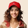 image:imageDALIX Spritz Cocktail Embroidered Cap Cotton Baseball Cute Cool Dad Hat WomensRed