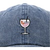 image:imageDALIX Spritz Cocktail Embroidered Cap Cotton Baseball Cute Cool Dad Hat WomensWashed Navy Blue