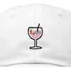 image:imageDALIX Spritz Cocktail Embroidered Cap Cotton Baseball Cute Cool Dad Hat WomensWhite