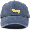 image:imageDALIX Brass Trumpet Ball Cap Embroidered HatWashed Navy Blue