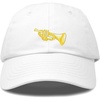 image:imageDALIX Brass Trumpet Ball Cap Embroidered HatWhite