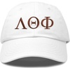 image:imageDALIX Lambda Theta Phi Greek Letters Ball Cap Embroidered HatWhite