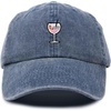 image:imageDALIX Spritz Cocktail Embroidered Cap Cotton Baseball Cute Cool Dad Hat WomensWashed Navy Blue