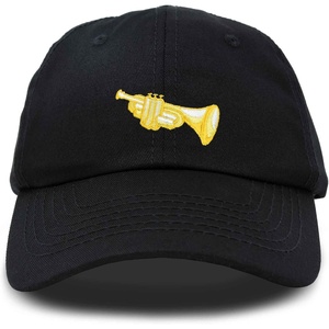 image:imageDALIX Brass Trumpet Ball Cap Embroidered HatBlack