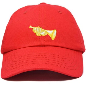 image:imageDALIX Brass Trumpet Ball Cap Embroidered HatRed