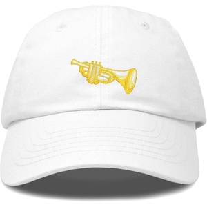 image:imageDALIX Brass Trumpet Ball Cap Embroidered HatWhite