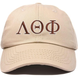 image:imageDALIX Lambda Theta Phi Greek Letters Ball Cap Embroidered HatKhaki