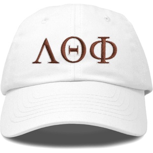 image:imageDALIX Lambda Theta Phi Greek Letters Ball Cap Embroidered HatWhite