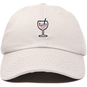 image:imageDALIX Spritz Cocktail Embroidered Cap Cotton Baseball Cute Cool Dad Hat WomensBeige