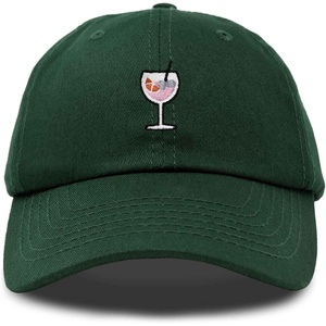 image:imageDALIX Spritz Cocktail Embroidered Cap Cotton Baseball Cute Cool Dad Hat WomensDark Green