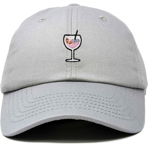 image:imageDALIX Spritz Cocktail Embroidered Cap Cotton Baseball Cute Cool Dad Hat WomensGray