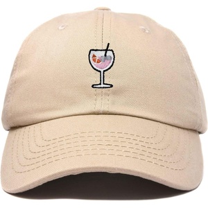 image:imageDALIX Spritz Cocktail Embroidered Cap Cotton Baseball Cute Cool Dad Hat WomensKhaki
