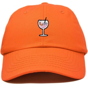 image:imageDALIX Spritz Cocktail Embroidered Cap Cotton Baseball Cute Cool Dad Hat WomensOrange