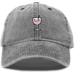 image:imageDALIX Spritz Cocktail Embroidered Cap Cotton Baseball Cute Cool Dad Hat WomensWashed Black