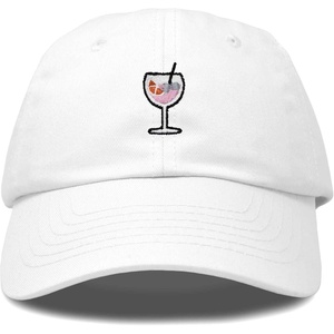 image:imageDALIX Spritz Cocktail Embroidered Cap Cotton Baseball Cute Cool Dad Hat WomensWhite