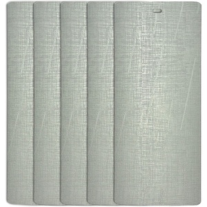 image:imageDALIX Silky Ivory Vertical Blind Texture Slats Window Size 585 Qty 5 PackSilver
