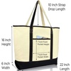 image:imageBeautiful Seahorse Womens Embroidered Tote Bag Natural CanvasBlack