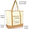 image:imageBeautiful Seahorse Womens Embroidered Tote Bag Natural CanvasBrown