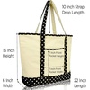 image:imageDALIX Initial Tote Bag Personalized Monogram Black Zippered Top Letter  FBlack Star