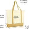 image:imageDALIX Initial Tote Bag Personalized Monogram Black Zippered Top Letter  FBrown
