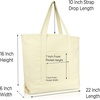image:imageDALIX Initial Tote Bag Personalized Monogram Black Zippered Top Letter  FNatural