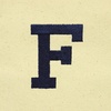 image:imageDALIX Initial Tote Bag Personalized Monogram Black Zippered Top Letter  FNavy Blue