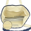 image:imageDALIX Initial Tote Bag Personalized Monogram Black Zippered Top Letter  FNavy Blue Anchor