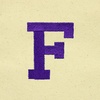image:imageDALIX Initial Tote Bag Personalized Monogram Black Zippered Top Letter  FPurple