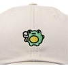 image:imageDALIX Gelato Frog Embroidered Womens Cotton Dad Hat Baseball Cap AdjustableBeige
