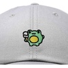 image:imageDALIX Gelato Frog Embroidered Womens Cotton Dad Hat Baseball Cap AdjustableGray