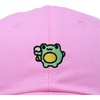 image:imageDALIX Gelato Frog Embroidered Womens Cotton Dad Hat Baseball Cap AdjustableLight Pink